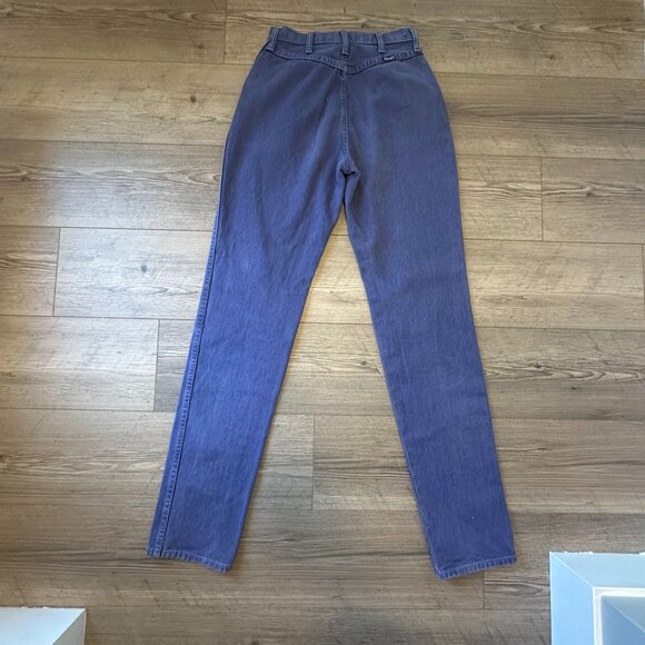 Vintage Western Wrangler Purple Jeans Size 2 Straight Leg - Picture 6 of 8